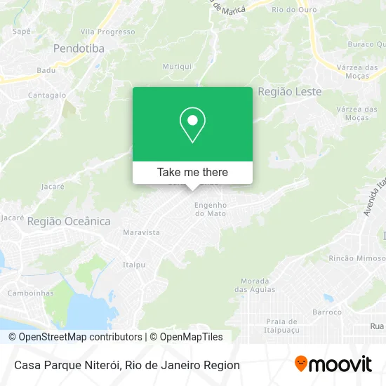 Casa Parque Niterói map