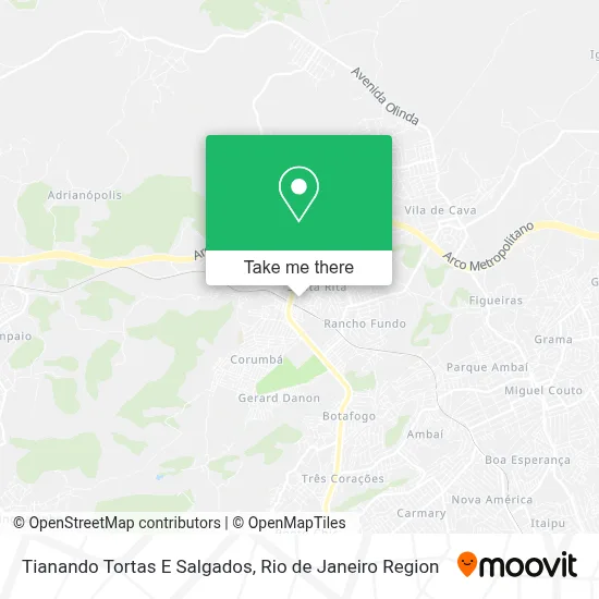 Tianando Tortas E Salgados map