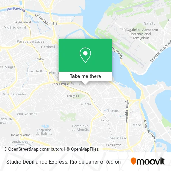 Studio Depillando Express map