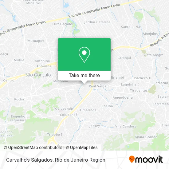 Carvalho's Salgados map