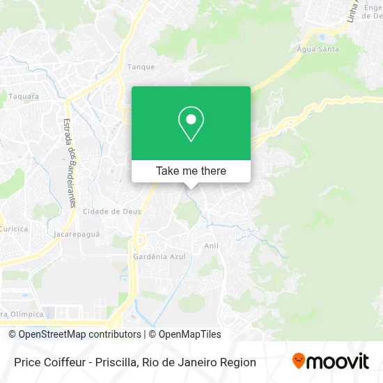 Price Coiffeur - Priscilla map
