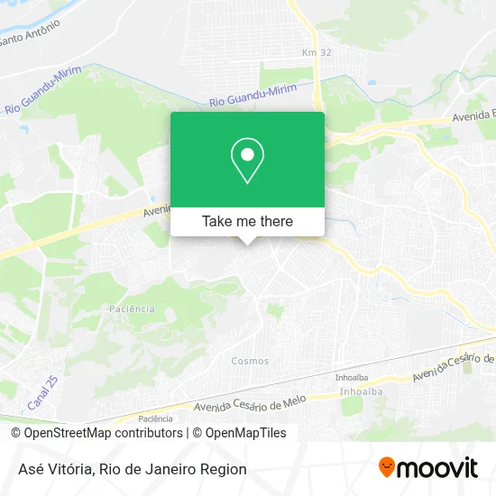 Asé Vitória map