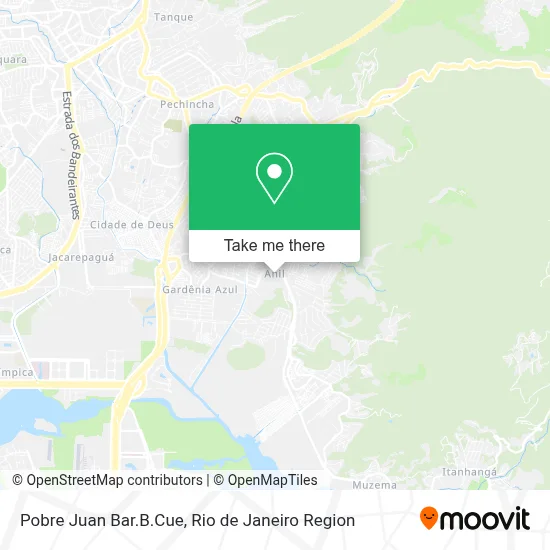Pobre Juan Bar.B.Cue map