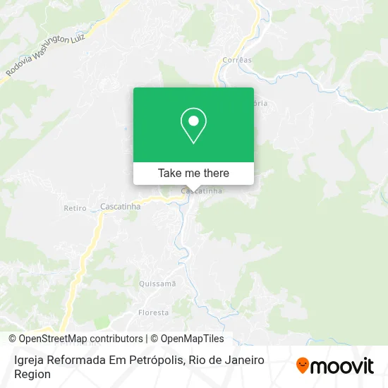 Igreja Reformada Em Petrópolis map