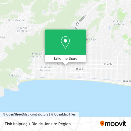 Fisk Itaipuaçu map