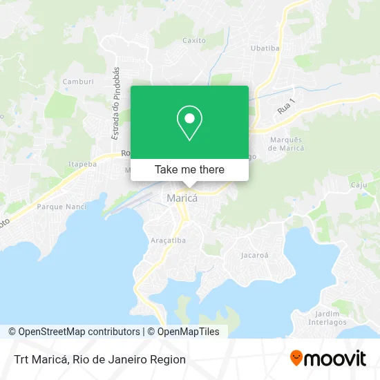 Trt Maricá map