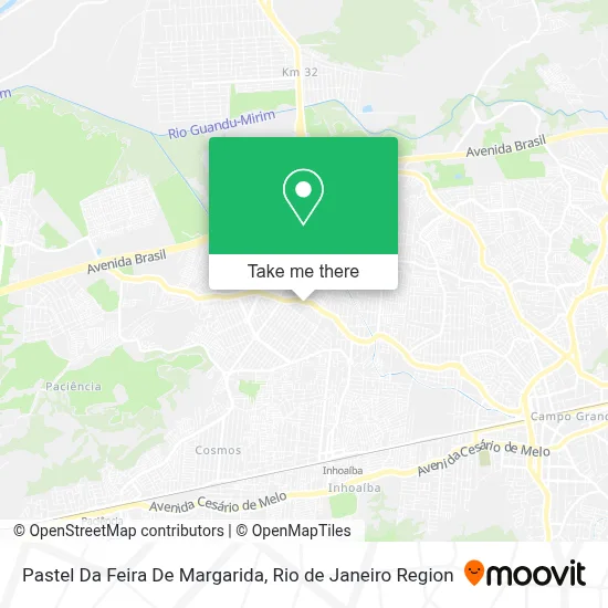 Pastel Da Feira De Margarida map