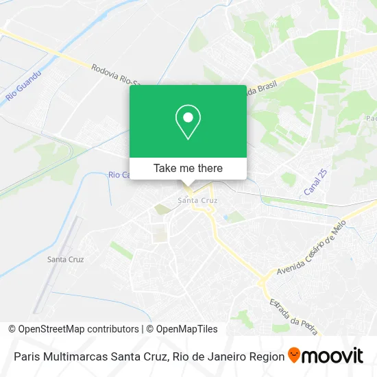 Paris Multimarcas Santa Cruz map