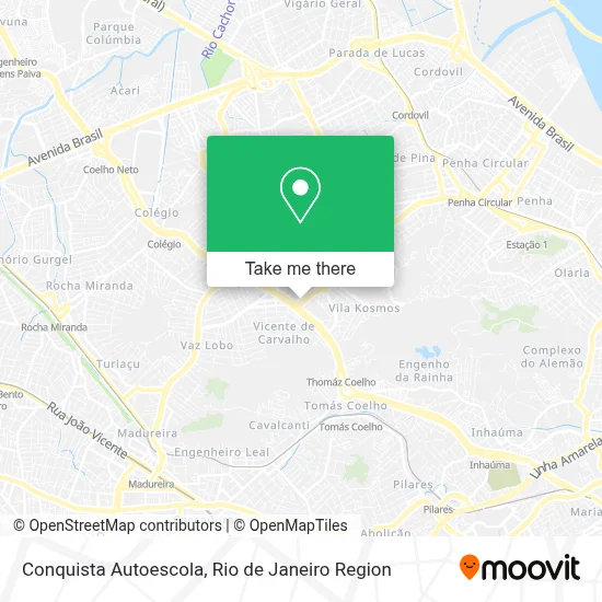 Conquista Autoescola map