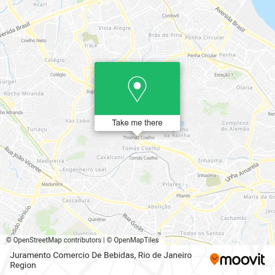 Juramento Comercio De Bebidas map