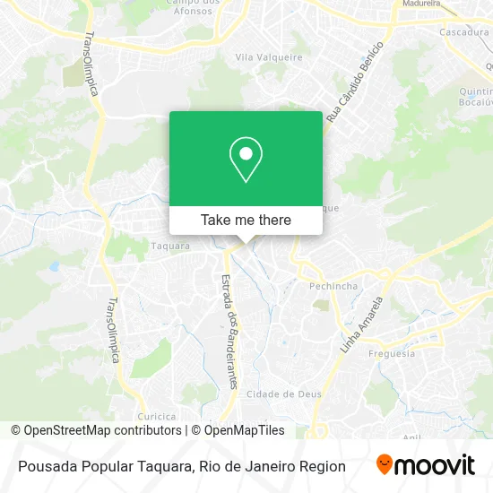 Pousada Popular Taquara map