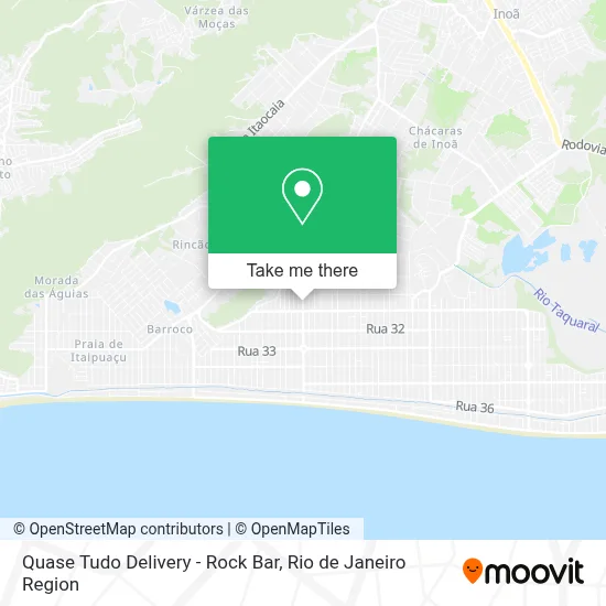 Quase Tudo Delivery - Rock Bar map