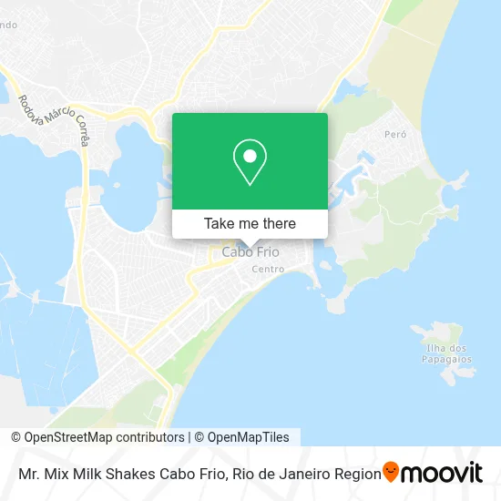 Mr. Mix Milk Shakes Cabo Frio map