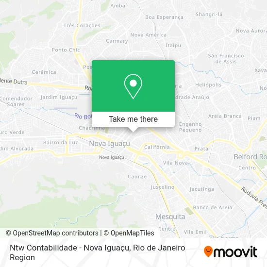 Ntw Contabilidade - Nova Iguaçu map