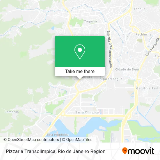 Pizzaria Transolímpica map