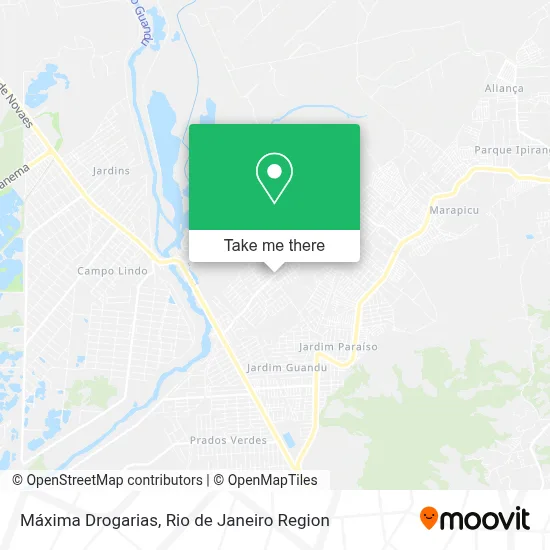 Máxima Drogarias map
