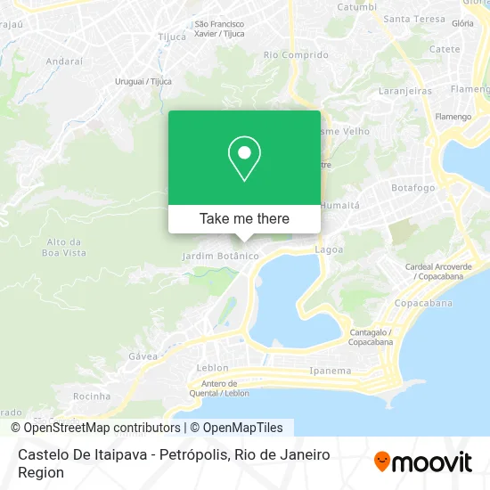Castelo De Itaipava - Petrópolis map