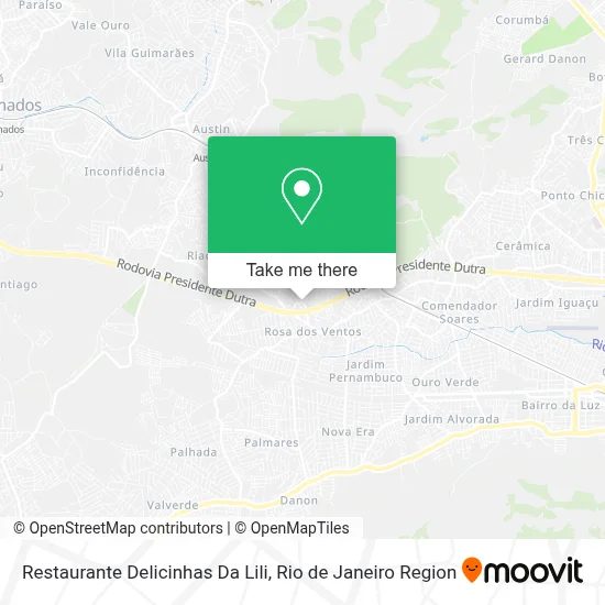 Restaurante Delicinhas Da Lili map
