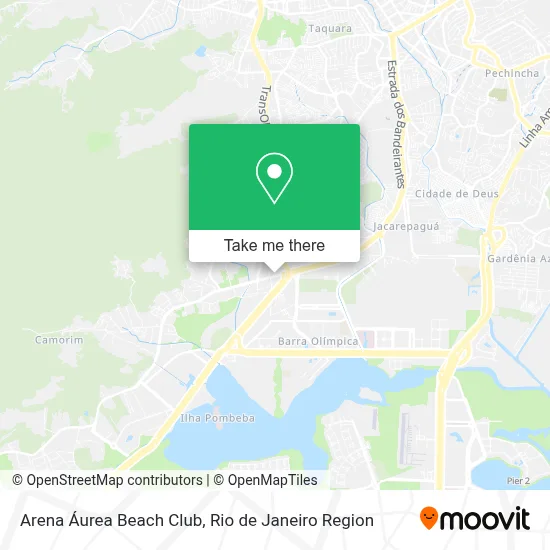 Arena Áurea Beach Club map