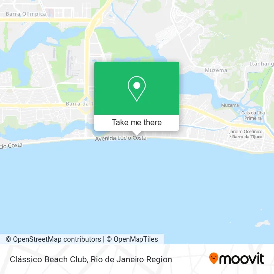 Clássico Beach Club map