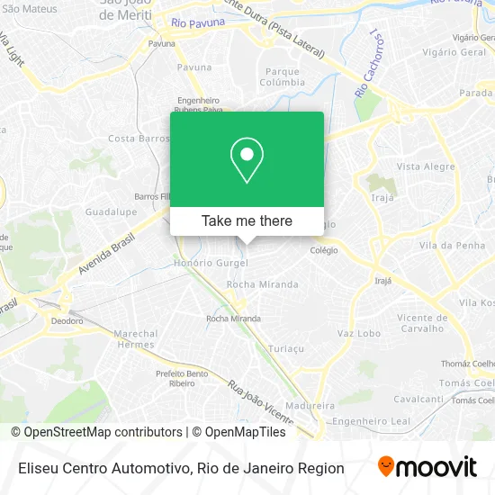 Eliseu Centro Automotivo map