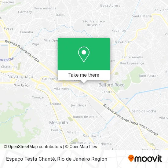 Espaço Festa Chanté map