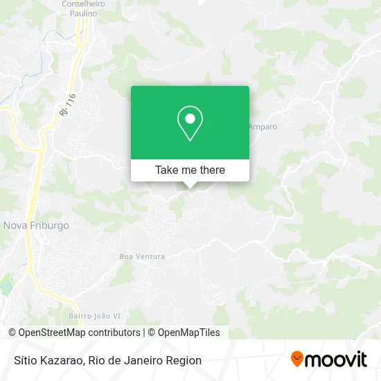 Sítio Kazarao map