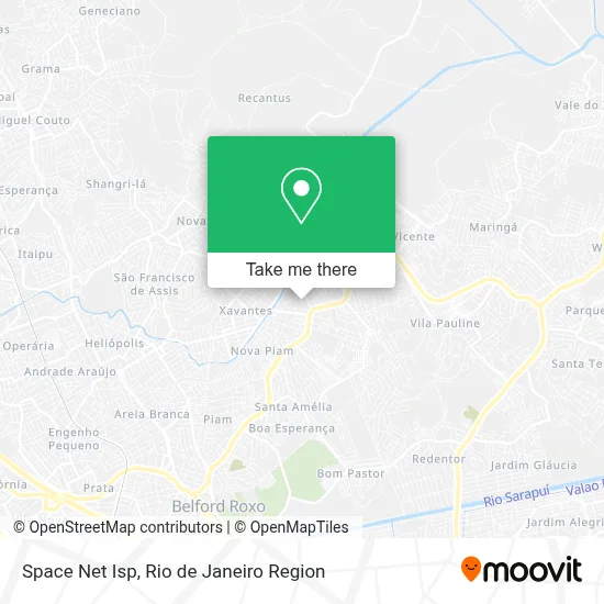Space Net Isp map
