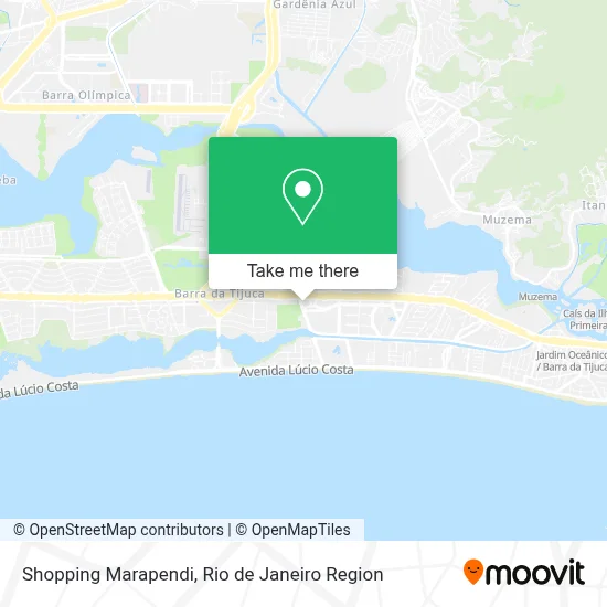 Shopping Marapendi map