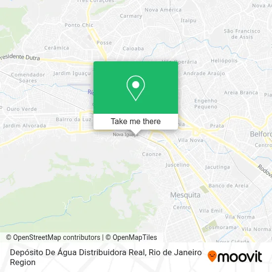 Depósito De Água Distribuidora Real map