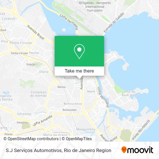S.J Serviços Automotivos map
