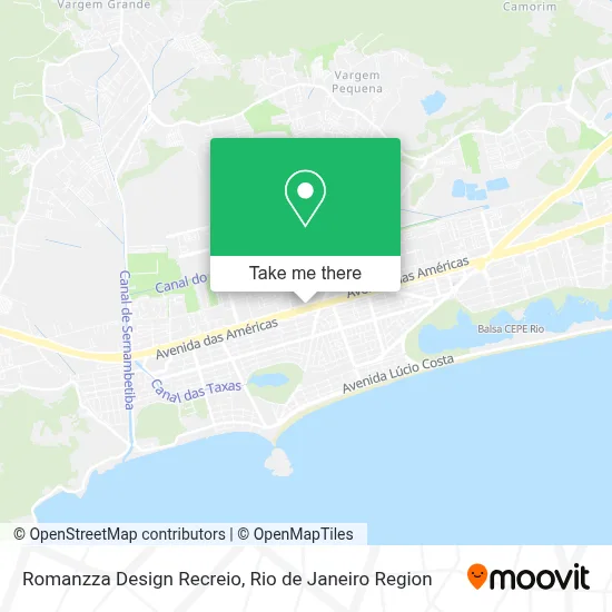 Romanzza Design Recreio map