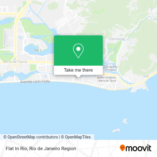 Flat In Rio map