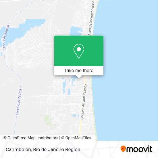 Carimbo on map