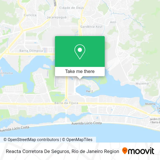 Reacta Corretora De Seguros map
