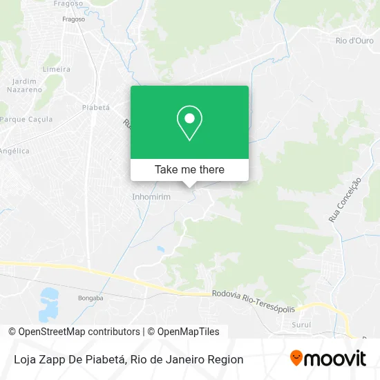Loja Zapp De Piabetá map