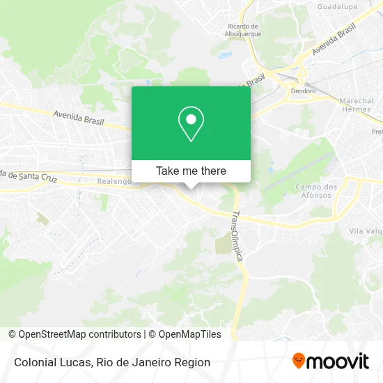 Colonial Lucas map