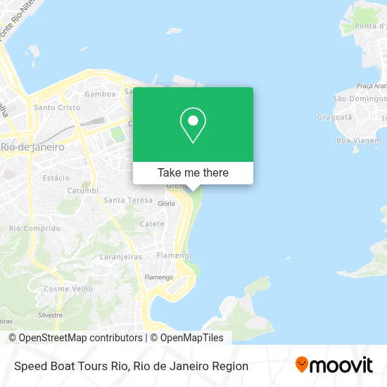 Speed Boat Tours Rio map