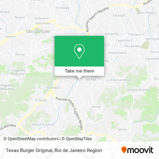 Texas Burger Original map