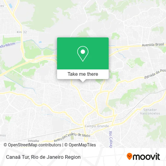 Canaã Tur map