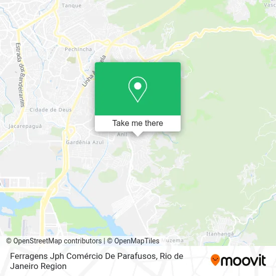 Ferragens Jph Comércio De Parafusos map