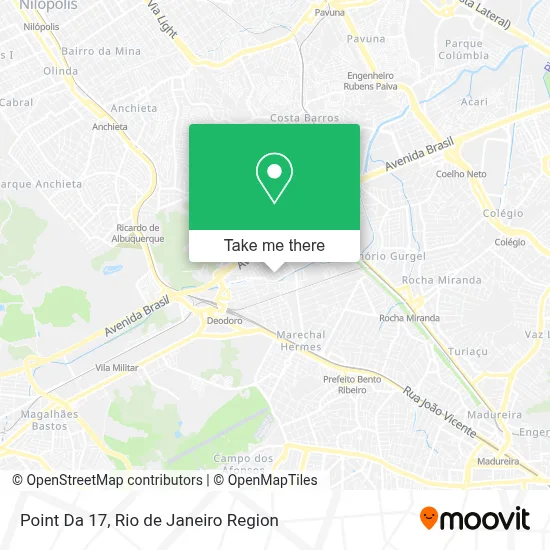 Point Da 17 map