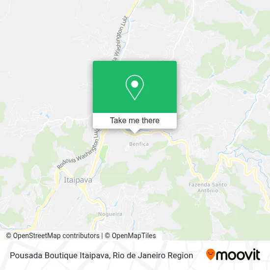 Pousada Boutique Itaipava map