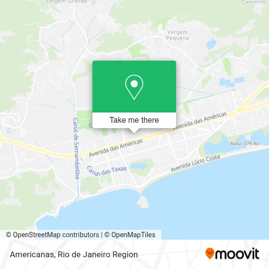 Americanas map
