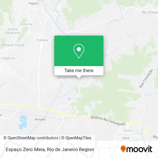 Espaço Zero Meia map
