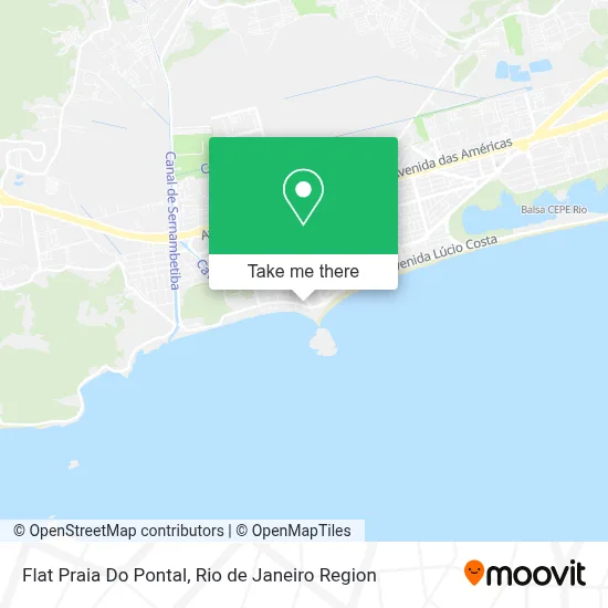 Flat Praia Do Pontal map