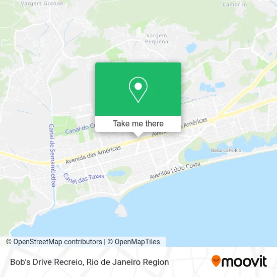 Bob's Drive Recreio map