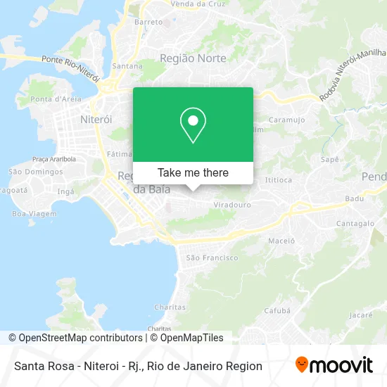 Santa Rosa - Niteroi - Rj. map