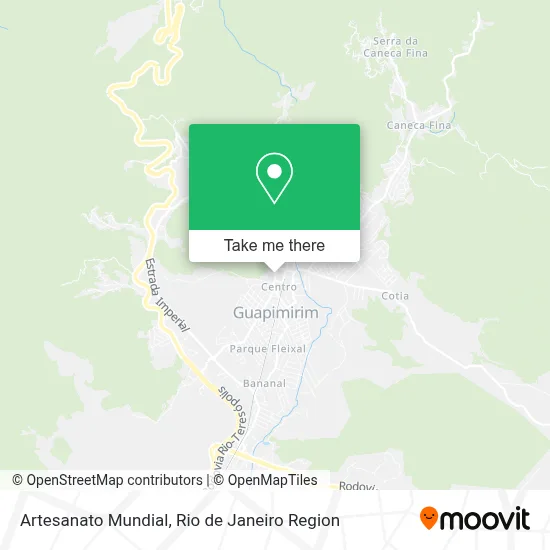 Artesanato Mundial map