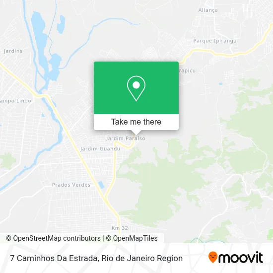 7 Caminhos Da Estrada map